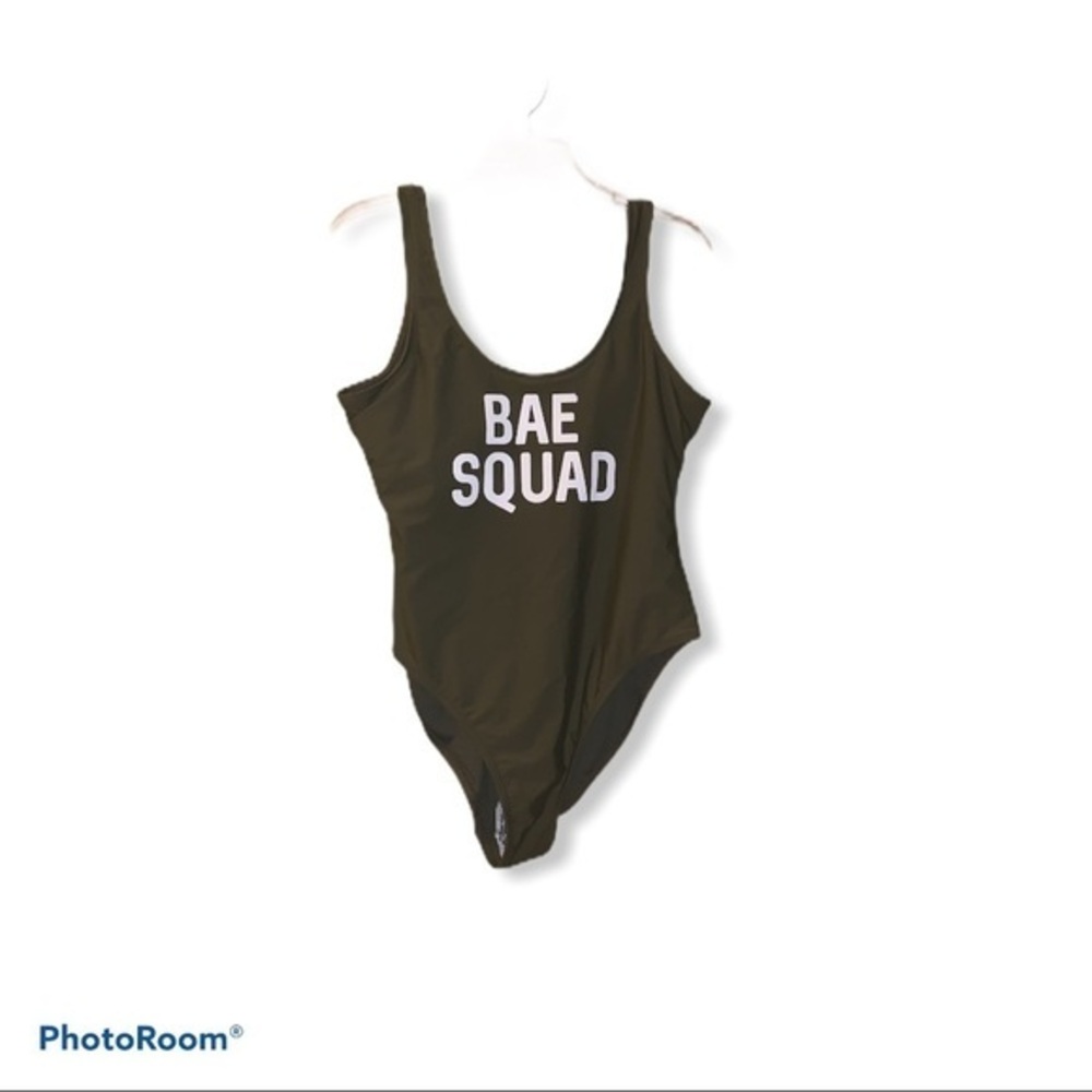 No Boundaries Hunter green bae squad one piece XL